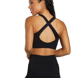 NUX Black X-Back Sports Bra NWOT